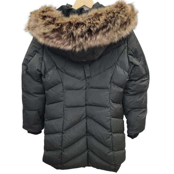 REDX Outerwear Hooded Puffer Jacket Green Mid-Length Winter Parka Women’s M - Picture 7 of 17